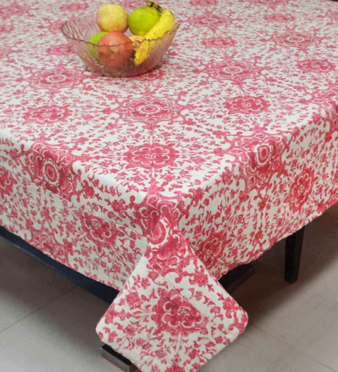 Buy Cotton Pink Table Cloth by R Home Online Table Cloths Table