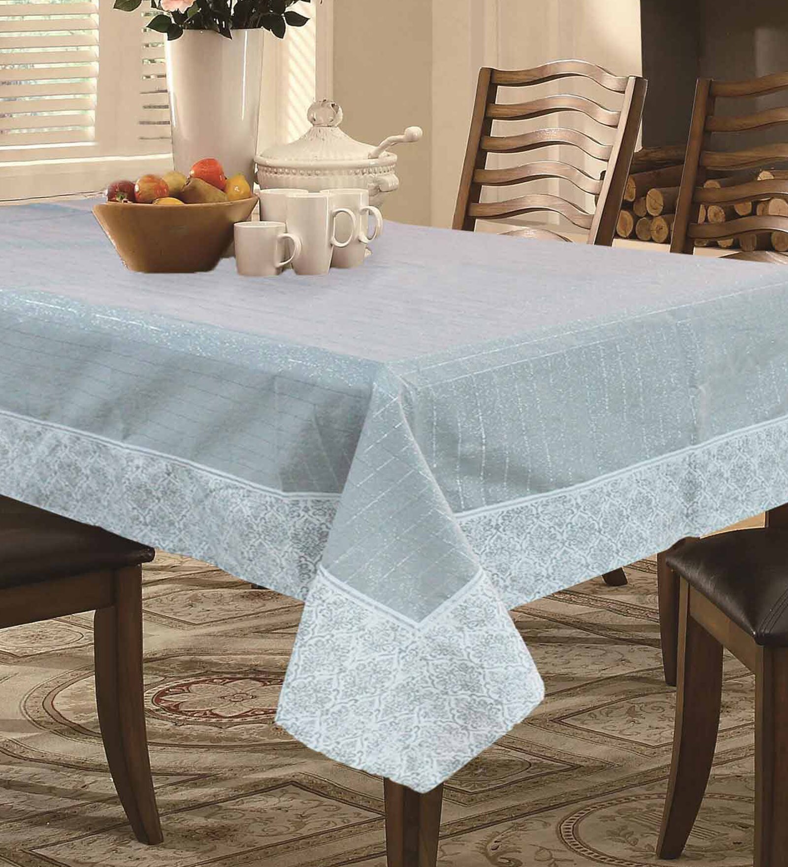 Cotton Grey Table Cloth