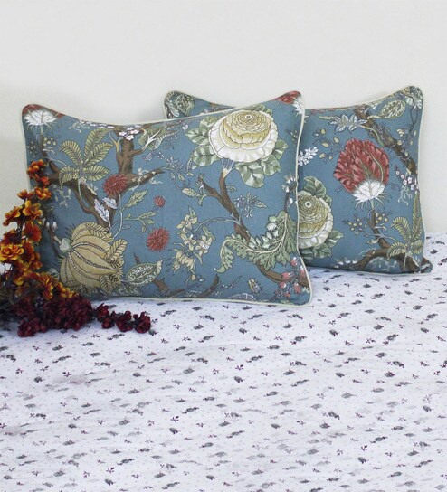 Buy R Home Multicolour Cotton 20 X 26 Pillow Cover Set Of 2