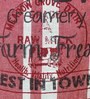 R Home Printed Red Cotton Apron with Kitchen Towel