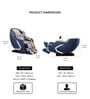 R-Nexa 4D Leather Robotic Massage Chair In Blue Colour