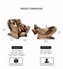 R Velor Leather Premium Massage Chair In Gold Colour