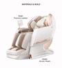 R Zenora Leather Premium Massage Chair In White Colour