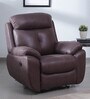 Hamilton Fabric 1 Seater Motorized Recliner In Chocolate Brown Colour