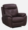 Hamilton Fabric 1 Seater Motorized Recliner In Chocolate Brown Colour