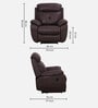 Hamilton Fabric 1 Seater Motorized Recliner In Chocolate Brown Colour