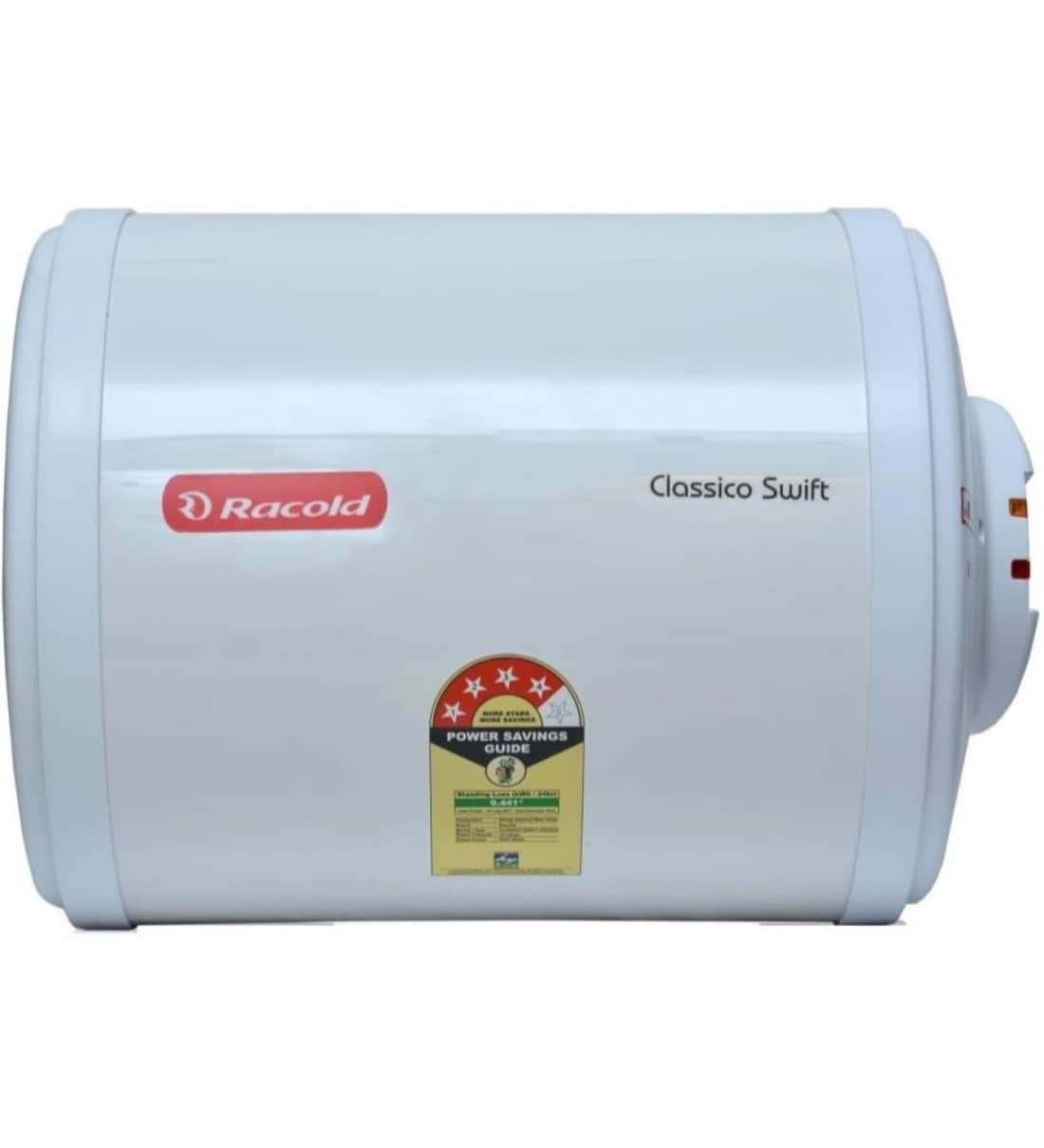 Buy Racold Classico Swift 10H Storage Water Heater, Horizontal Mount, 3 kW, 10  Ltr, 5* Rating Online - Storage Geysers - Geysers - Discontinued -  Pepperfry Product