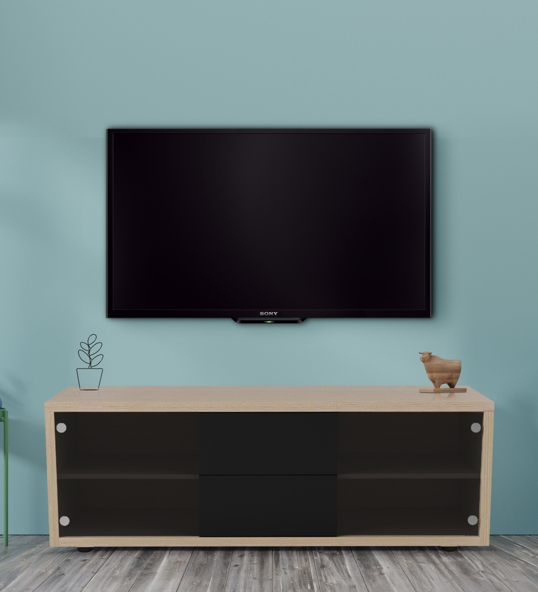 Buy Radiant Tv Unit In Brown Colour By Godrej Interio Online Tv Shelves Cabinetry Furniture Pepperfry Product