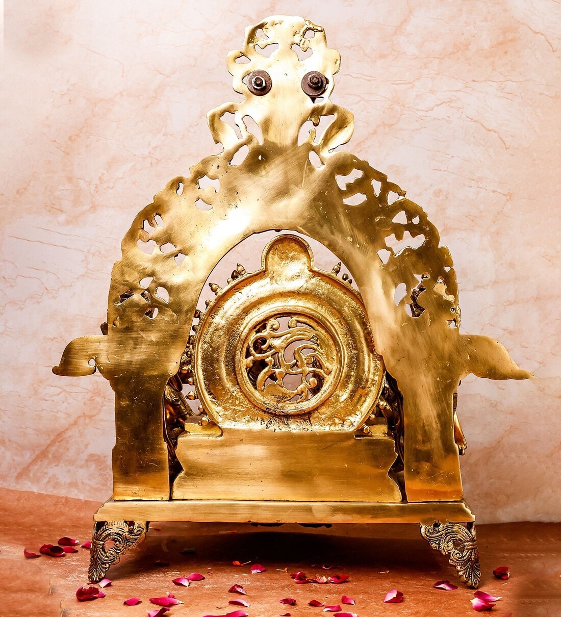 Buy Vintage Golden Brass Table Clock at 34% OFF by The Advitya