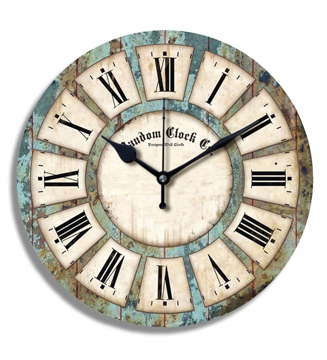 Buy Multicolor Engineered Wood Analog Rough & Tough Wall Clock by ...