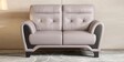 Radiance Leather 2 Seater Sofa In Light Grey Colour