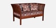 Radom Sheesham Wood 2 Seater Sofa In Honey Oak Finish