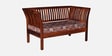 Radom Sheesham Wood 2 Seater Sofa In Honey Oak Finish