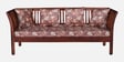 Radom Sheesham Wood 3 Seater Sofa In Honey Oak Finish