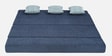 Rakeno Fabric 3 Seater (72x72) King Size Foldable Mattress in Blue Colour