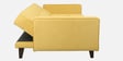 Rakuten Fabric 3 Seater Convertible Sofa Cum Bed In Yellow Colour