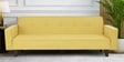 Rakuten Fabric 3 Seater Convertible Sofa Cum Bed In Yellow Colour