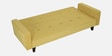Rakuten Fabric 3 Seater Convertible Sofa Cum Bed In Yellow Colour