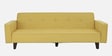 Rakuten Fabric 3 Seater Convertible Sofa Cum Bed In Yellow Colour