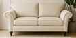 Rana Fabric 2 Seater Sofa in Cotton Beigen Color