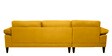 Vegas Velvet RHS 6 Seater Sectional Sofa In Turmeric Yellow Colour