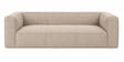  Diva 3 Seater Sofa With Lola Shell Fabric In Beige Colour