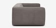  Diva 3 Seater Sofa In Utah Smoke Leather Fabric