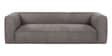  Diva 3 Seater Sofa In Utah Smoke Leather Fabric