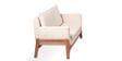 Raya Custom Upholstered 1+1 Seater Sofa Set In Beige Color