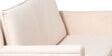 Raya Custom Wooden Upholstered 3 Seater Sofa Set In Beige Colour