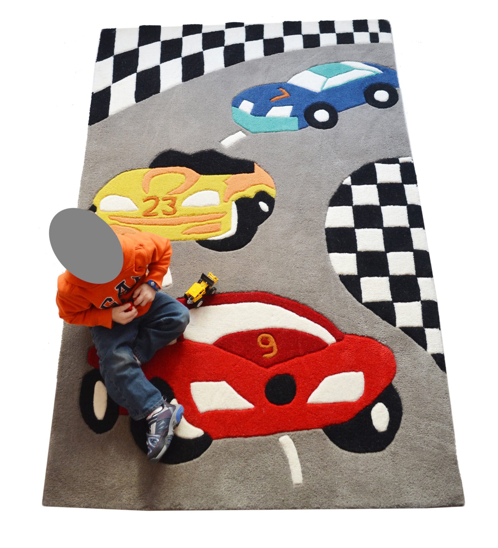 Race Cars 4 X 6 Feet Carpet