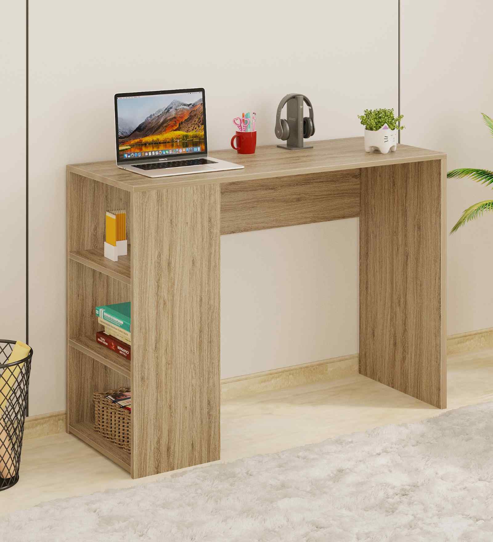 Radisso Mini Writing Table In European Oak Finish Radisso Mini Writing Table In European Oak Finish