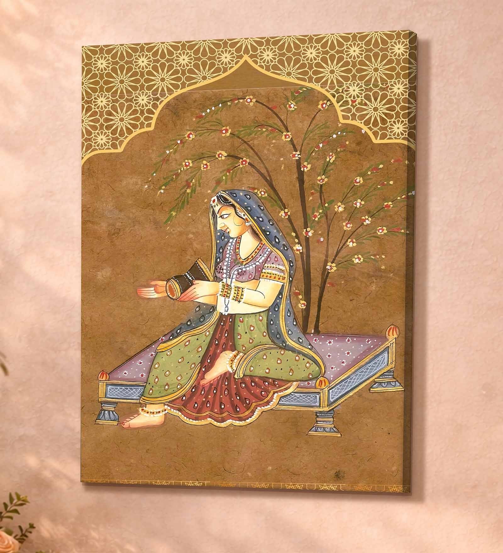 Ragamala Royal Stretched Canvas Painting