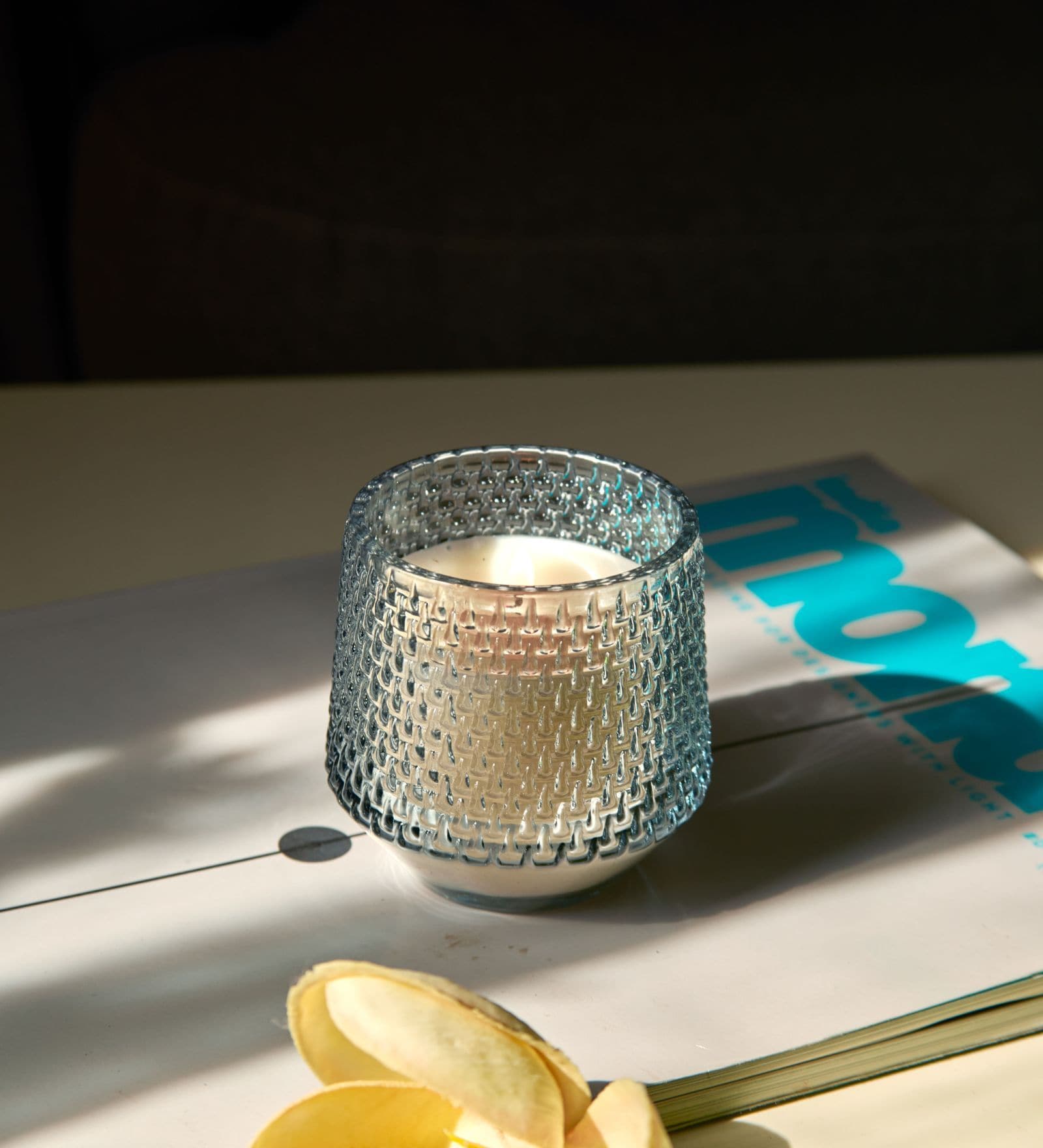 Raindrop- Cotton Cloud 4.5Oz Scented Glass Jar Candle (White)