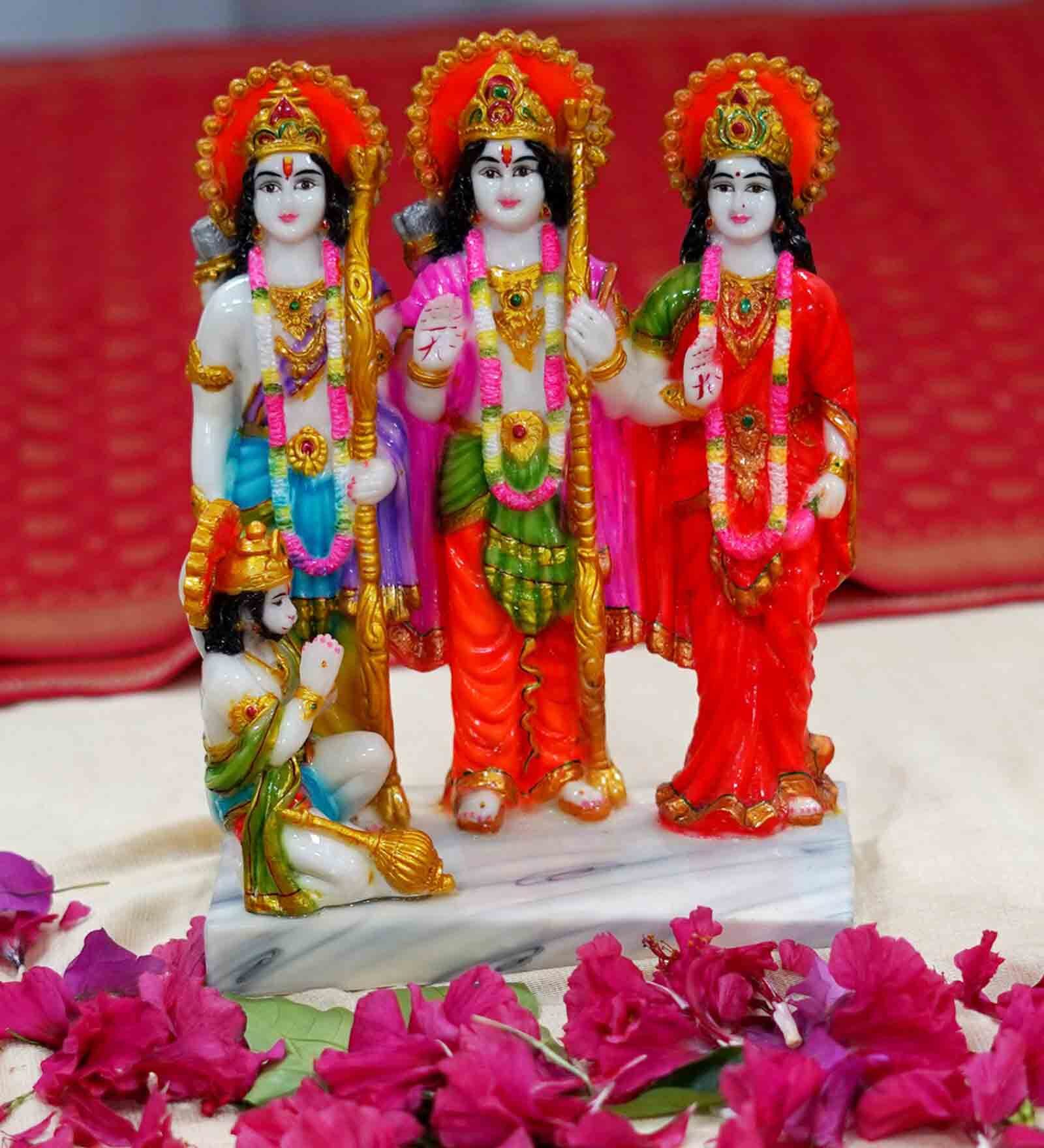 Ram Darbar Handpainted Idol