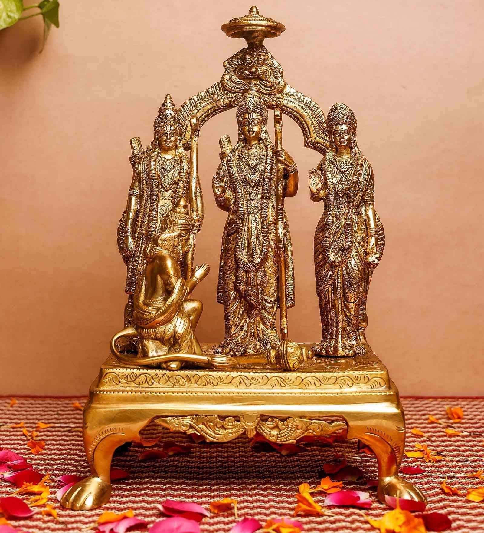 Ram Darbar With Ring Brass Religious Idol