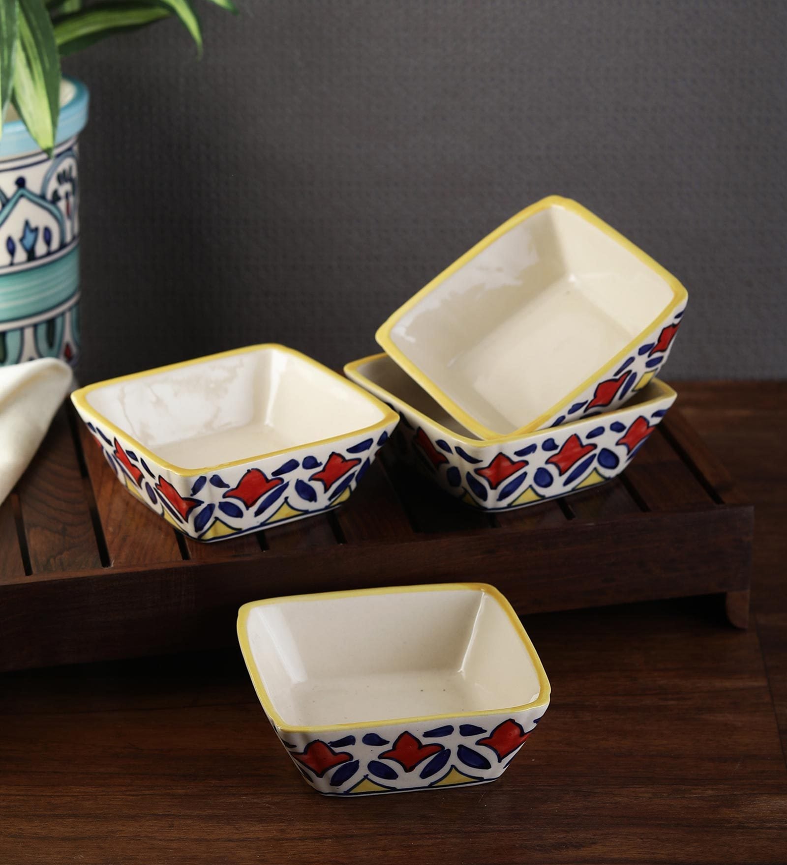 200 ML Ceramic Serving Bowls Set of 4