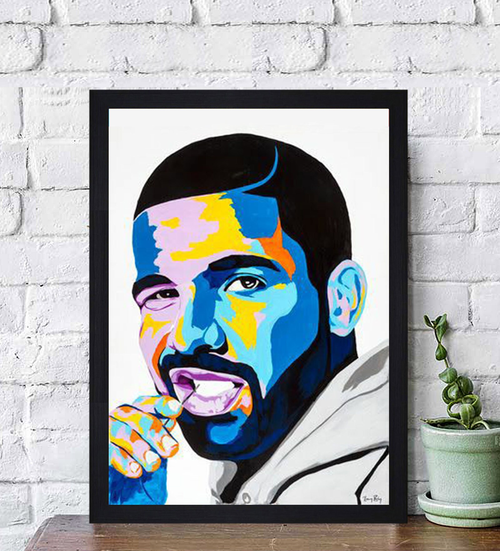 Buy Rapper Drake 1 Wooden Framed Art Print By Chaque Decor at 87 OFF by Chaque Decor Pepperfry