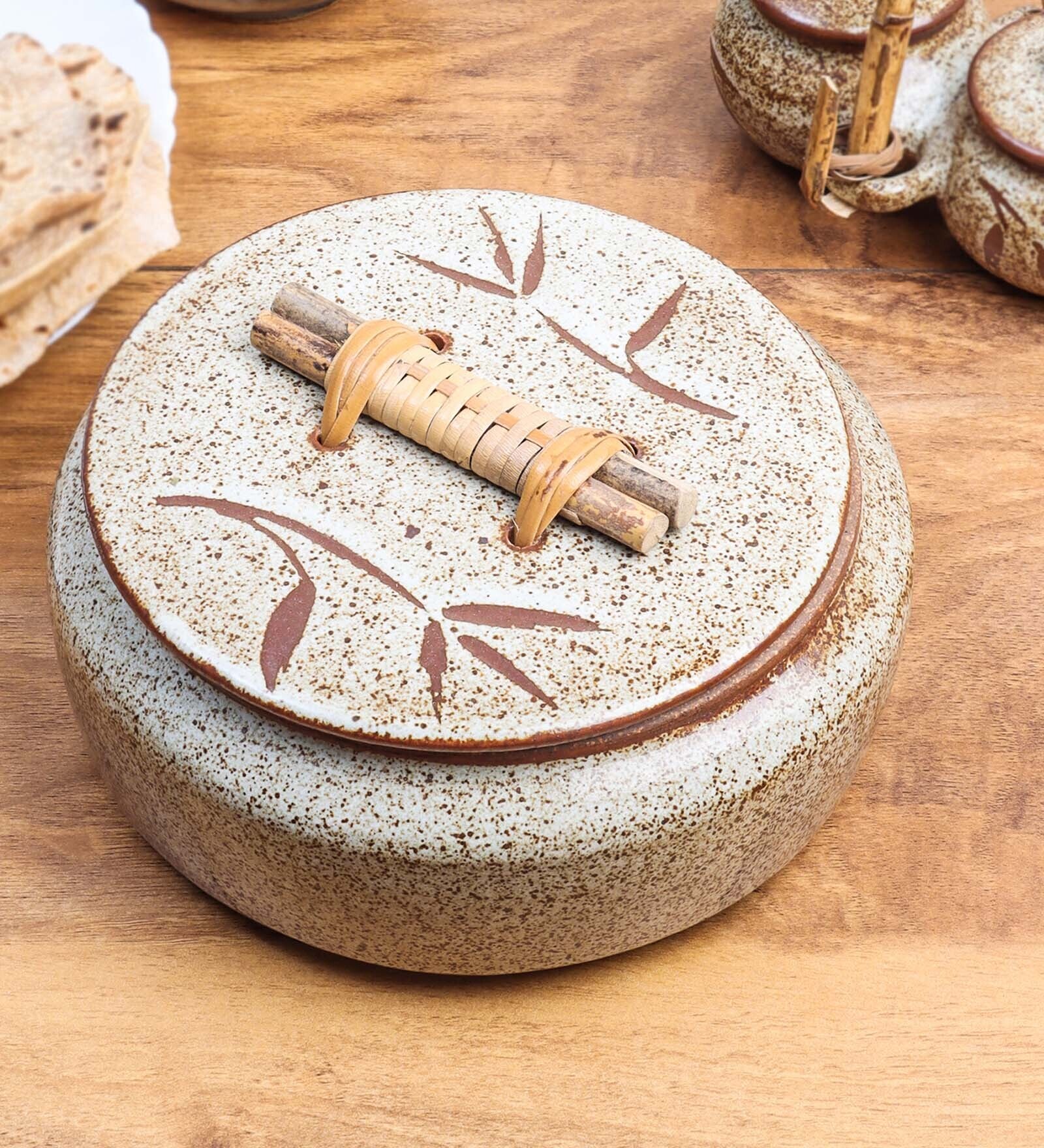 Rasoi 600ml Ceramic Roti Casserole