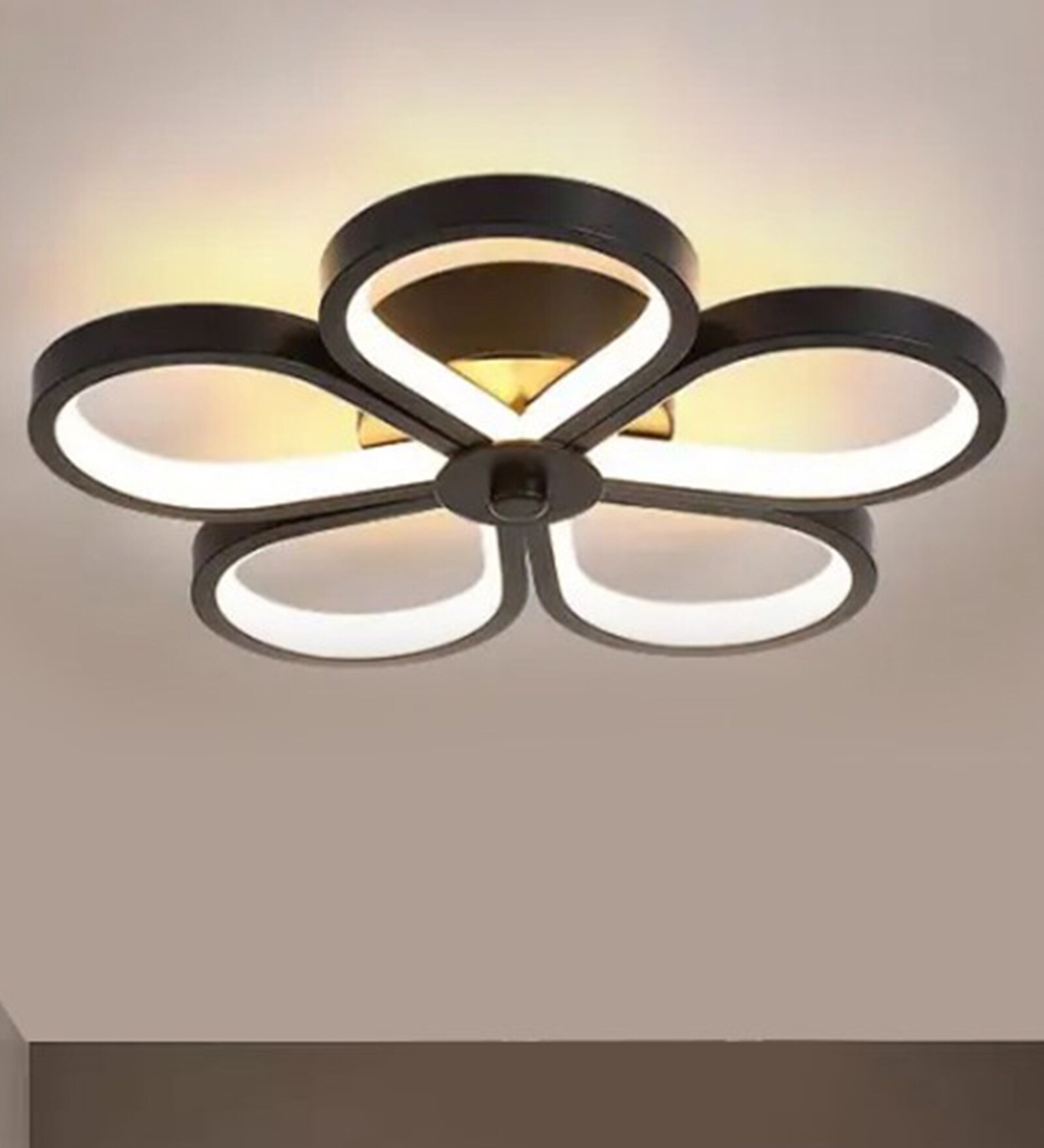 Orchid Black Metal LED Ceiling Lights