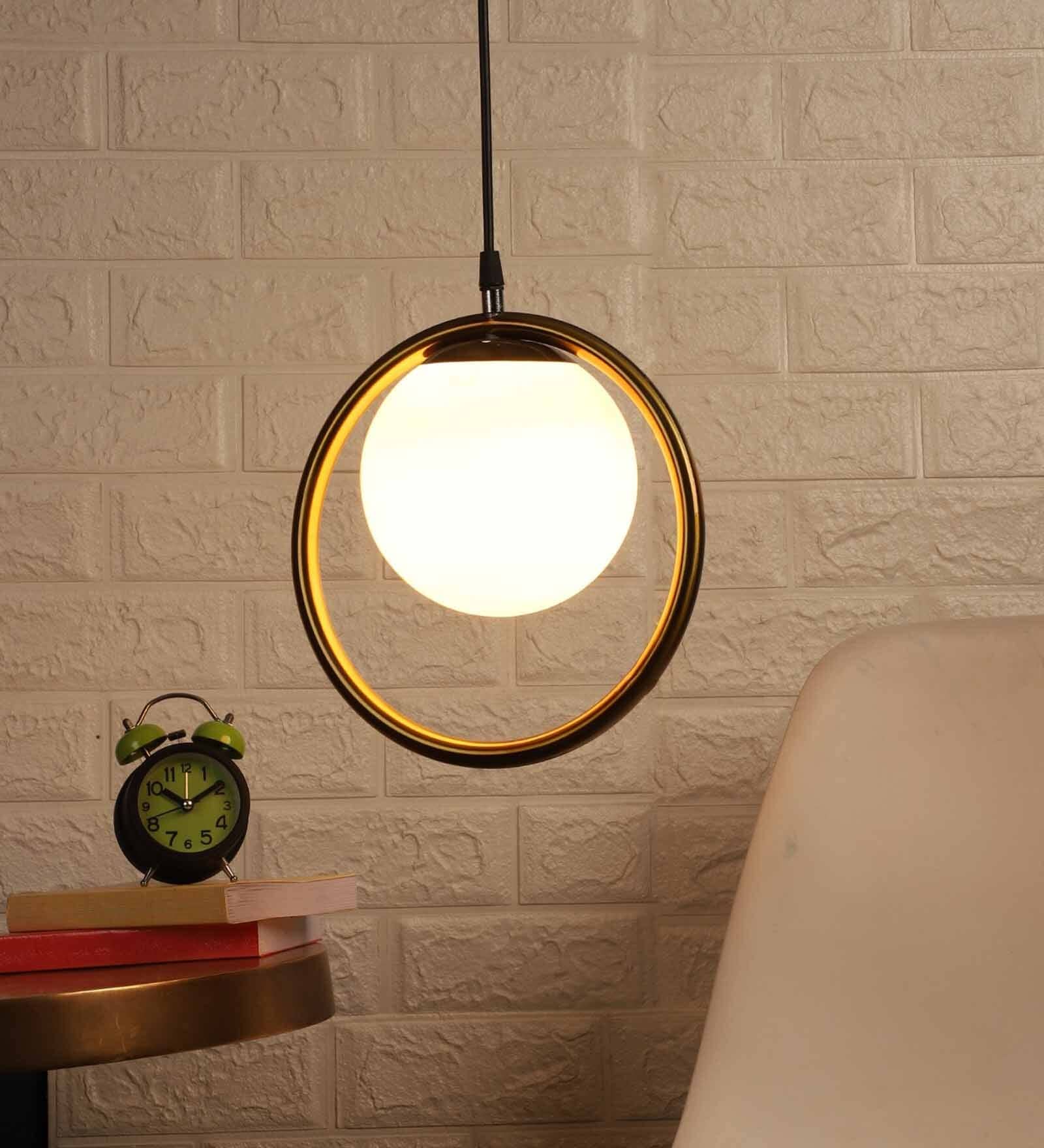 Raven Black Metal Hanging Light