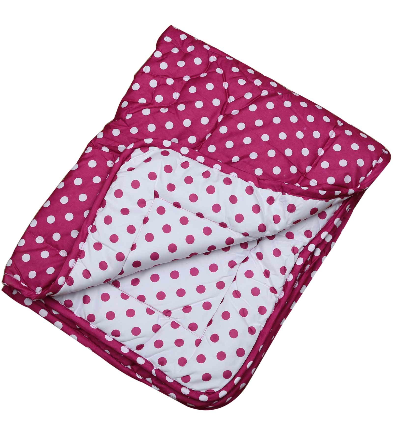 Animal Single Bed Kids Quilt in Red colour