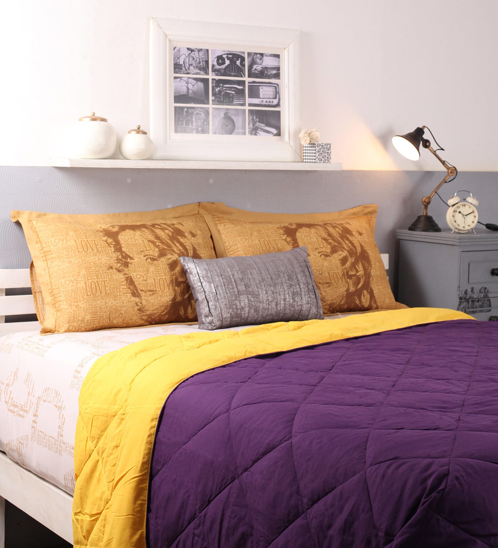 Buy Polyester Double Bed Heavy Winter Quilt by Raymond Home Online