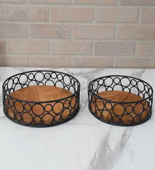 Radius Wood Serving Tray Set of 2