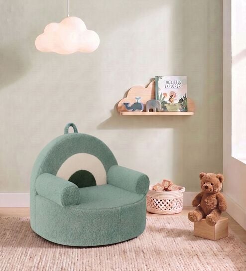 Rainbow Kids Sofa In Sage Green Colour