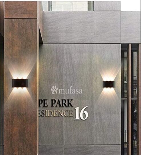 Rainproof 6 Watts 6 Ray Up & Down Warm White LED Outdoor Wall Light