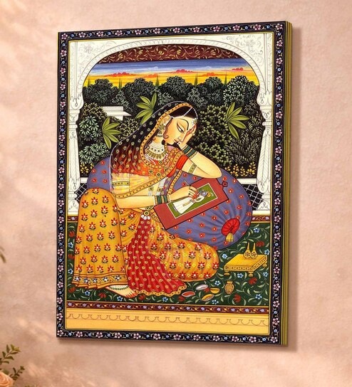 Rajasthani Royal Stretched Canvas Painting