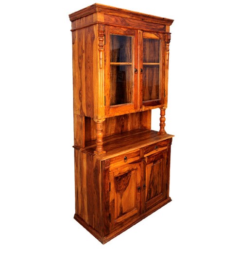 Buy Rajputana Classic Crockery Cabinet Online Hutch Cabinets