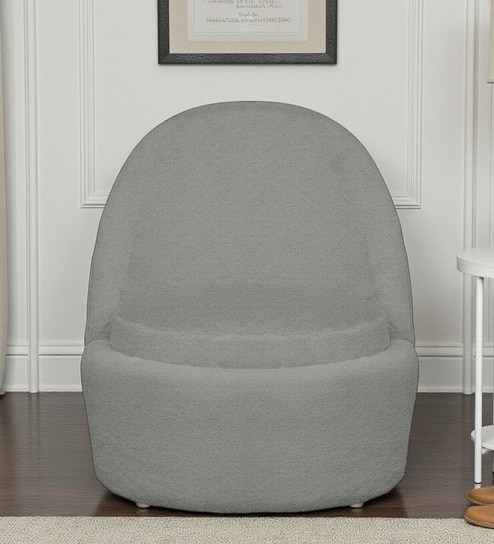 Ramona Boucle Fabric 1 Seater Sofa in  Grey Colour