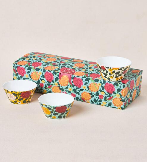 Rani Bagh Bowls Gift Set - Set of 3, 220 ml